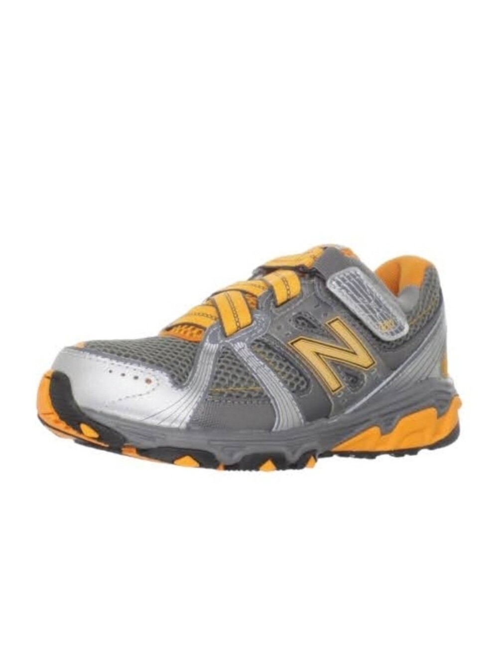 New Balance KV689 Unisex Breathable Mesh Running Sneakers Gray Orange Size 6